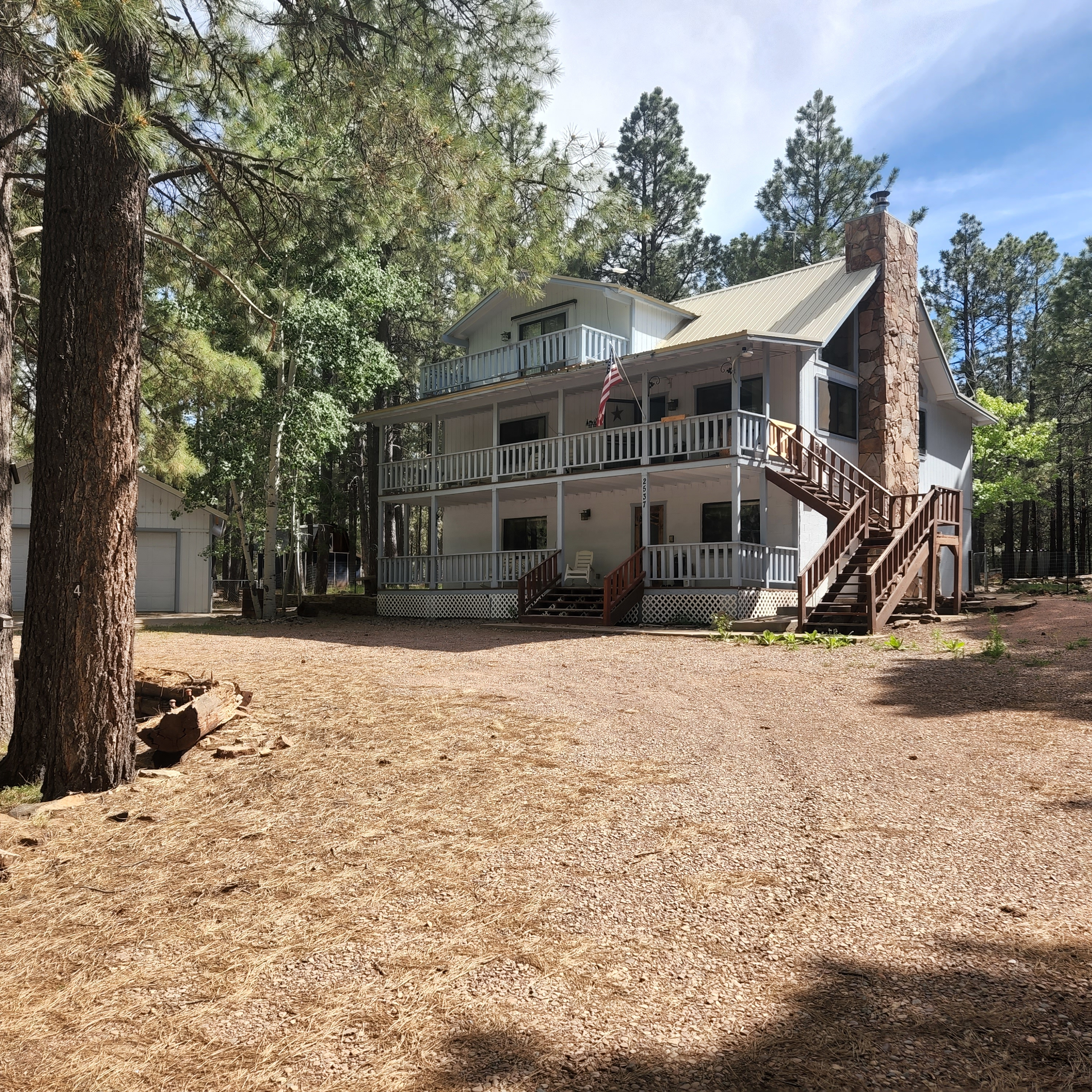 Front of Cabin - Street view of the cabin. Plenty of parking and easy access from the street.